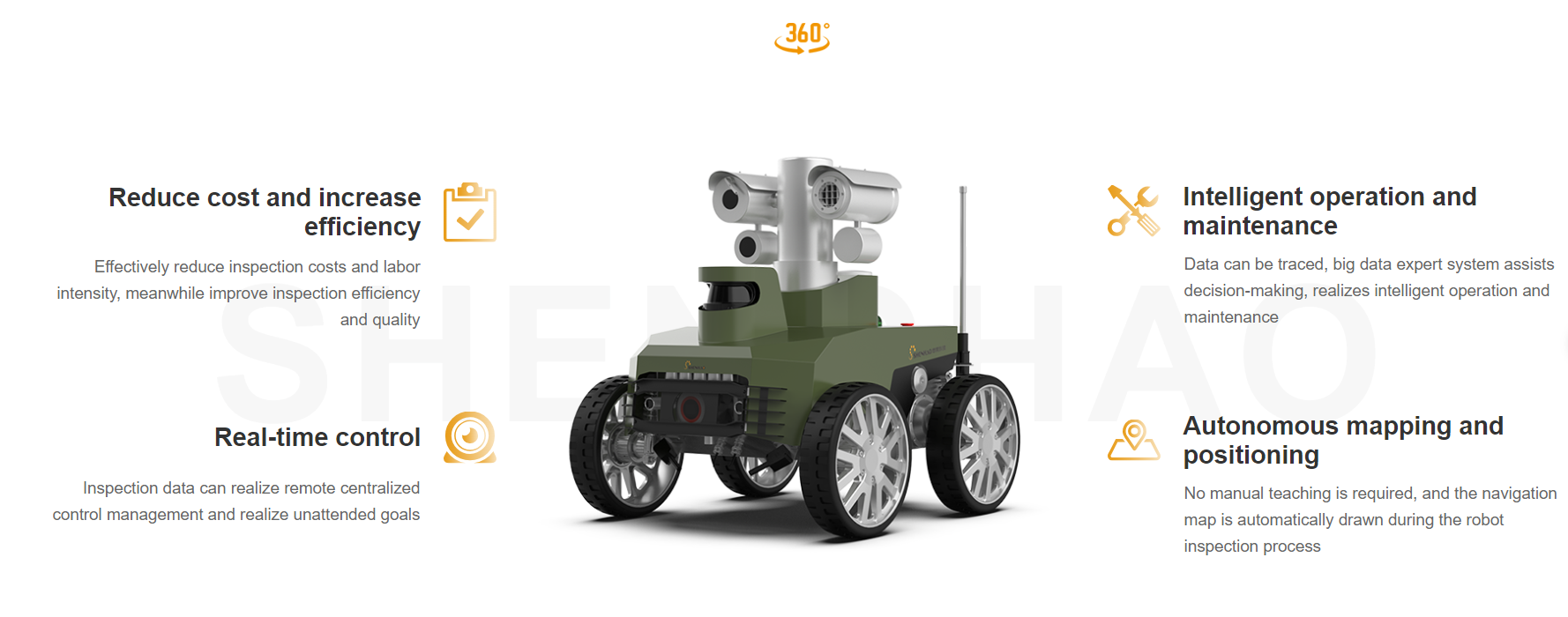 Robot kiểm tra có bánh xe chống cháy nổ SHIR-3000EX 1