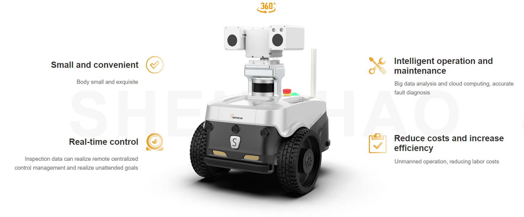 Robot kiểm tra trạm biến áp có bánh ngoài trời SHIR-3000M 1